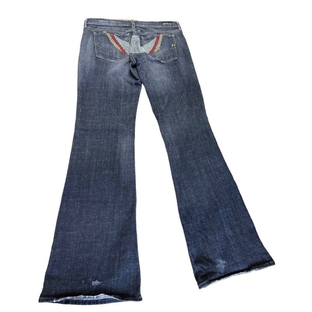 Citizens of Humanity Low Rise Angel Wing Embroidered Bootcut Jeans 31 Y2K USA